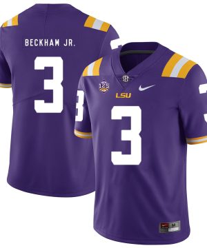 LSU Tigers 3 Odell Beckham Jr. Purple Nike College Football Jersey