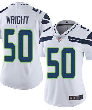 Nike Seahawks 50 K.J. Wright White Women Vapor Untouchable Limited Jersey